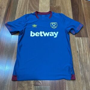 Men's Umbro West Ham 2018 Away Soccer Jersey, Blue, L